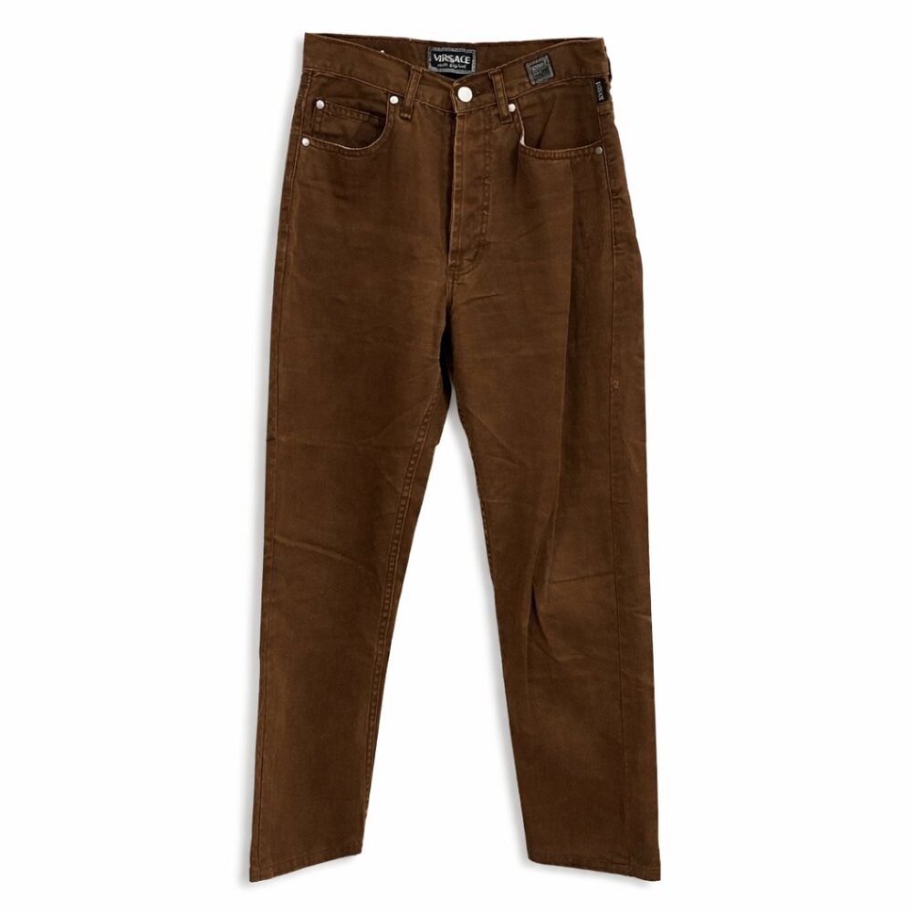 🧵 Versace Couture High-Rise Mom Jeans | Size 26/ 27 (PROJECT/ Repair/ Upcycle )